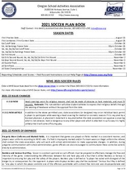 2021 SOCCER PLAN BOOK - OSAA