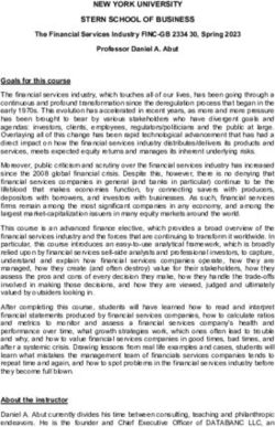 NEW YORK UNIVERSITY STERN SCHOOL OF BUSINESS