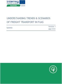 UNDERSTANDING TRENDS & SCENARIOS OF FREIGHT TRANSPORT IN FUAS - Version 1 MM YYYY - Interreg Central Europe