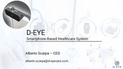 D-EYE Smartphone-Based Healthcare System Alberto Scarpa - CEO