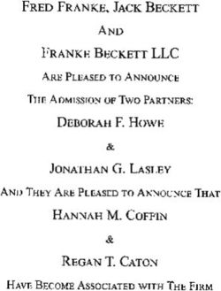 Fred Franke, Jack Beckett - Franke Beckett LLC Deborah F. Howe Jonathan G. Lasley