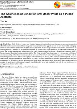 The Aesthetics of Exhibitionism: Oscar Wilde as a Public Aesthete - Science Publishing Group