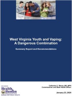 West Virginia Youth and Vaping: A Dangerous Combination - Summary Report and Recommendations - WV DHHR