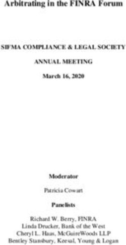 Arbitrating in the FINRA Forum - sifma