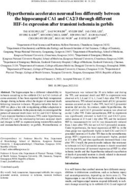 Hyperthermia accelerates neuronal loss differently between the hippocampal CA1 and CA2/3 through different HIF 1α expression after transient ...