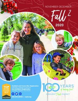 Fall 2 2020 NOVEMBER-DECEMBER - Elmhurst Park District