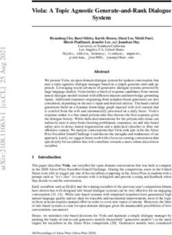 Viola: A Topic Agnostic Generate-and-Rank Dialogue System