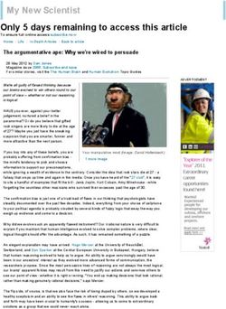 My New Scientist Only 5 days remaining to access this article