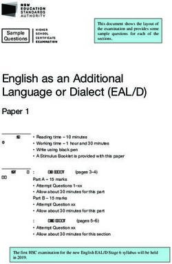 English as an Additional Language or Dialect (EAL/D) - NESA