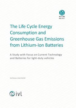 The Life Cycle Energy Consumption and Greenhouse Gas Emissions from Lithium-Ion Batteries - A Study with Focus on Current Technology and Batteries ...