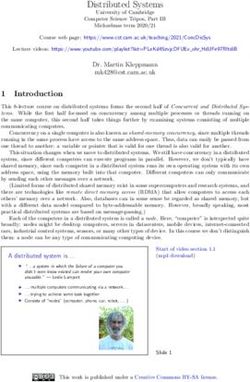 Distributed Systems - Department of Computer Science and ...