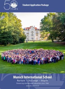 Munich International School - Student Application Package - Nur ture - Challenge - Inspire