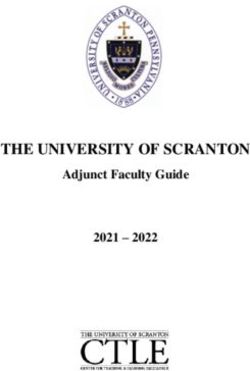 THE UNIVERSITY OF SCRANTON - Adjunct Faculty Guide 2021 2022