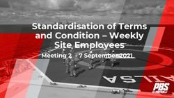 Standardisation of Terms and Condition - Weekly Site Employees - Meeting 2 - 7 September 2021