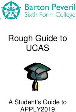UCAS Rough Guide to - APPLY2019 A Student's Guide to - Barton Peveril College