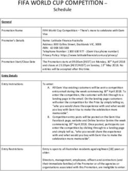 FIFA WORLD CUP COMPETITION-Schedule - Latitude Financial Assets