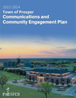 Town of Prosper Communications and Community Engagement Plan - January 2022