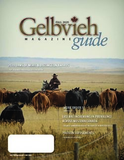 CDN PUB Agreement # 40012883 - Canadian Gelbvieh Association