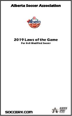Alberta Soccer Association 2019 Laws of the Game