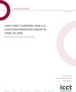 LOW-COST CARRIERS AND U.S. AVIATION EMISSIONS GROWTH, 2005 TO 2019