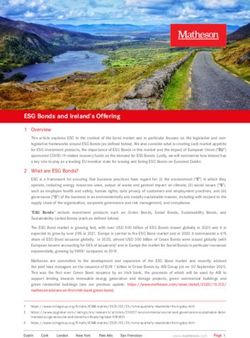 ESG Bonds and Ireland's Offering - 1 Overview - Matheson
