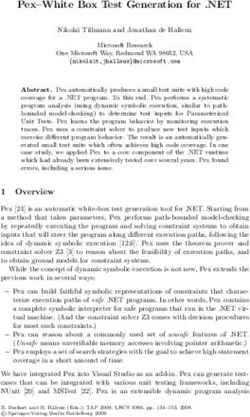 Pex-White Box Test Generation for .NET