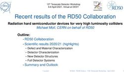 Recent results of the RD50 Collaboration - Indico