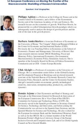 1st European Conference on Moving the Frontier of the Macroeconomic Modelling of Research &Innovation