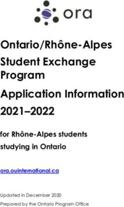 Ontario/Rhône-Alpes Student Exchange Program Application Information 2021-2022 - for Rhône-Alpes students studying in Ontario - Lyon 3