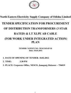 TENDER SPECIFICATION FOR PROCUREMENT OF DISTRIBUTION TRANSFORMERS (3 STAR RATED) & LT XLPE AB CABLE (FOR WORK UNDER INTEGRATED ACTION) PLAN