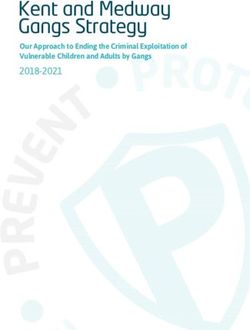 Kent and Medway Gangs Strategy - 2018-2021 Our Approach to Ending the Criminal Exploitation of Vulnerable Children and Adults by Gangs - Kent ...