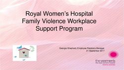 Royal Women's Hospital Family Violence Workplace Support Program - ANMF