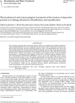 Physicochemical and ecotoxicological assessment of the fraction of impurities present in washings obtained in ultrafiltration and nanofiltration
