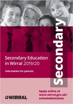 Secondary Education in Wirral 2019/20 - Apply online at www.wirral.gov.uk/ schooladmissions - Wirral Council