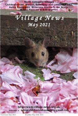Village News May 2021 - North Cotswolds Village News