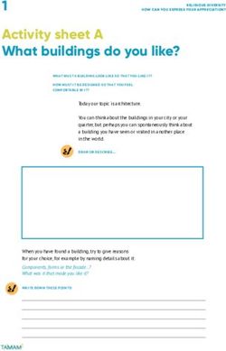 Activity sheet A What buildings do you like? - Tamam-Projekt