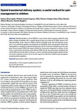 Opioid transdermal delivery system: a useful method for pain management in children - Annals of Translational ...