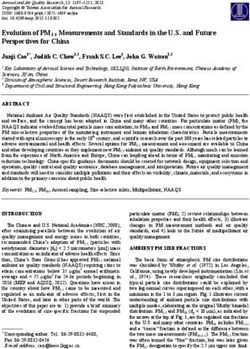 Evolution of PM2.5 Measurements and Standards in the U.S. and Future Perspectives for China