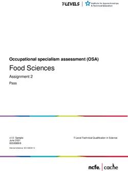 Food Sciences Occupational specialism assessment (OSA) - Assignment 2 - QualHub
