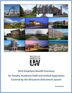 2015 Employee Benefit Summary for Faculty, Academic Staff and Limited Appointees Covered by the Wisconsin Retirement System