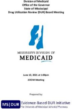 Division of Medicaid Office of the Governor State of Mississippi Drug Utilization Review (DUR) Board Meeting - June 10, 2021 at 1:00pm ZOOM ...