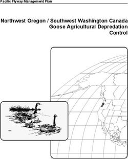 Northwest Oregon / Southwest Washington Canada Goose Agricultural Depredation Control - Pacific Flyway Management Plan