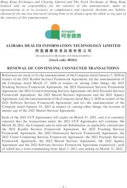 ALIBABA HEALTH INFORMATION TECHNOLOGY LIMITED