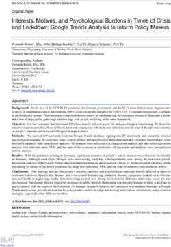 Interests, Motives, and Psychological Burdens in Times of Crisis and Lockdown: Google Trends Analysis to Inform Policy Makers