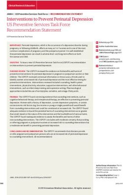 Interventions to Prevent Perinatal Depression US Preventive Services Task Force Recommendation Statement