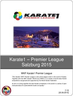 KARATE1 - PREMIER LEAGUE SALZBURG 2015 - WKF KARATE1 PREMIER LEAGUE