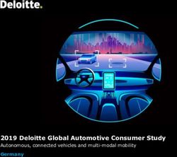 2019 Deloitte Global Automotive Consumer Study - Autonomous, connected vehicles and multi-modal mobility