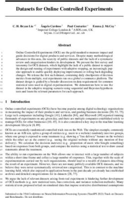 Datasets for Online Controlled Experiments - OpenReview