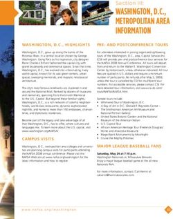 WASHINGTON, D.C., METROPOLITAN AREA INFORMATION