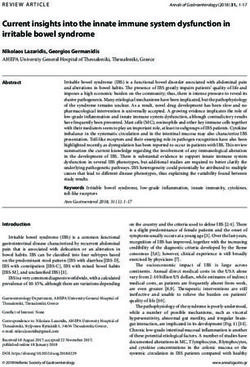 Current insights into the innate immune system dysfunction in irritable bowel syndrome
